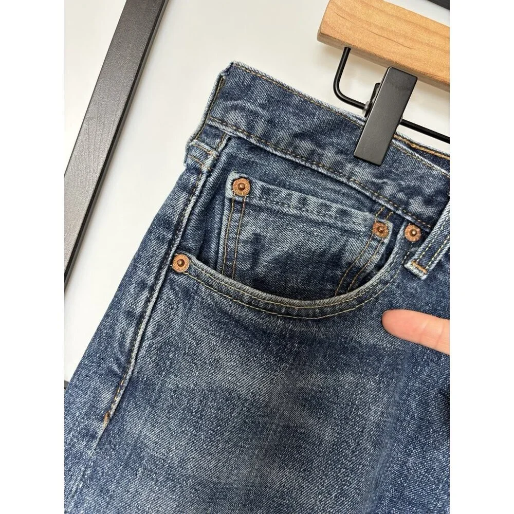 Levi's 501 Men Pants 33X32 Denim Original‎ Fit Straight Button Fly (waist 32)